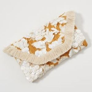 Anthropologie Celia Embellished Clutch